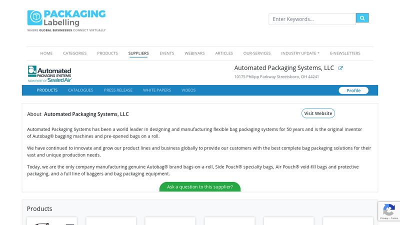 Automated Packaging Systems, LLC