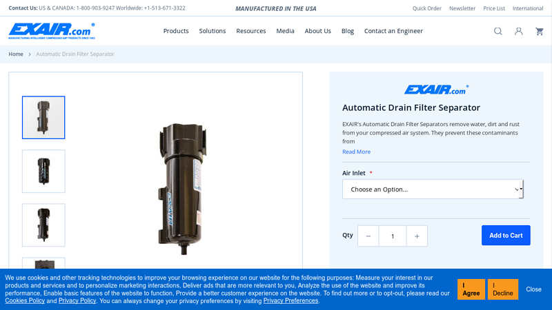 Automatic Drain Filter Separator