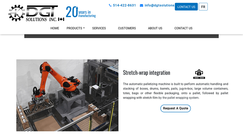 Automatic Palletizer Machine