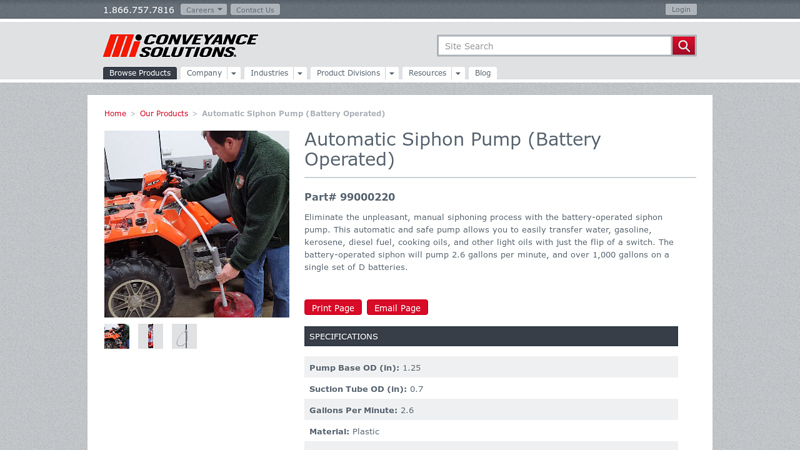 Automatic Siphon Pump (Battery Operated)