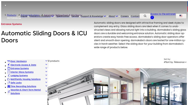 Automatic sliding doors