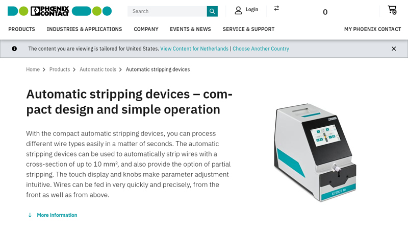 Automatic stripping devices