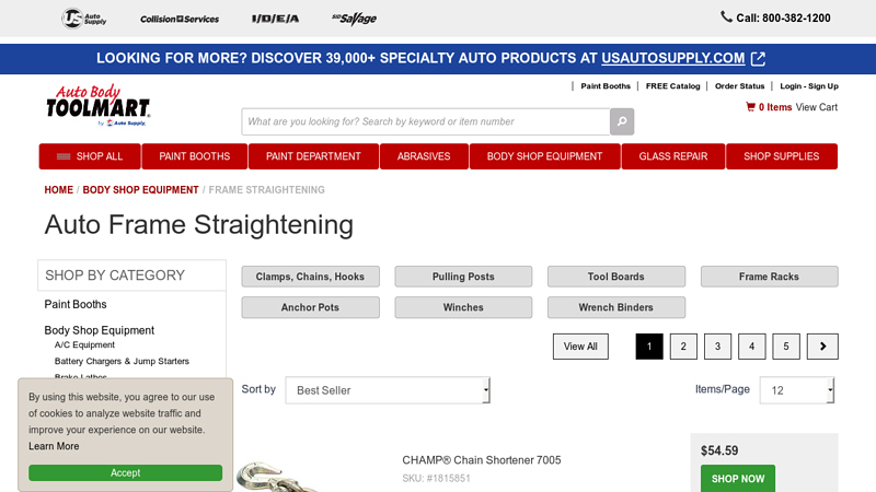 Automotive Frame Straightening Equipment & Tools