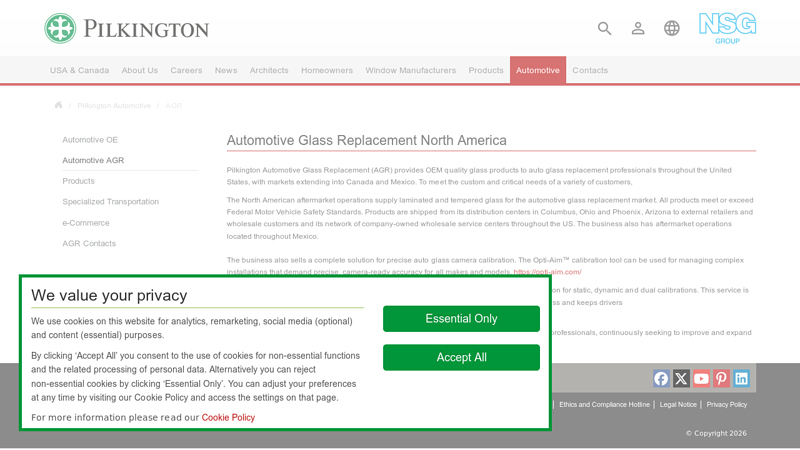 Automotive Glass Replacement North America