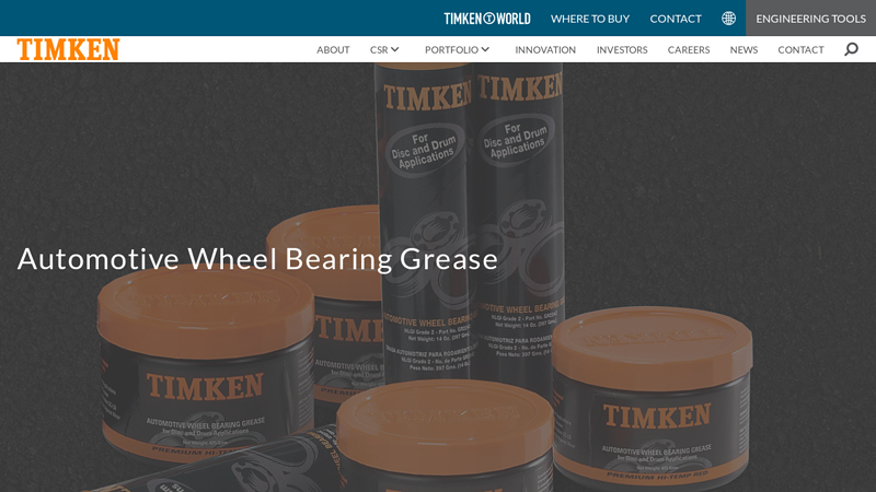 Automotive Wheel Bearing Grease