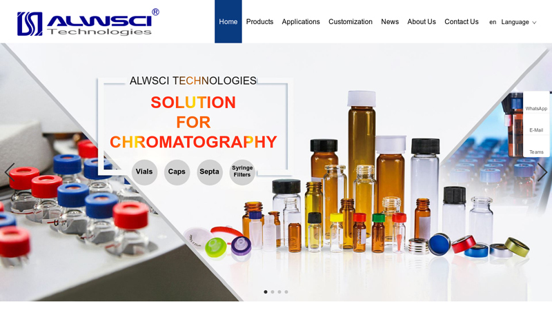 Autosampler Vial, Hplc Vial, PTFE Silicone Septa with Cap, syringe ...