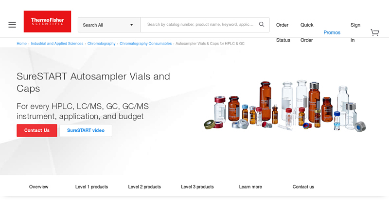Autosampler Vials & Caps for HPLC & GC