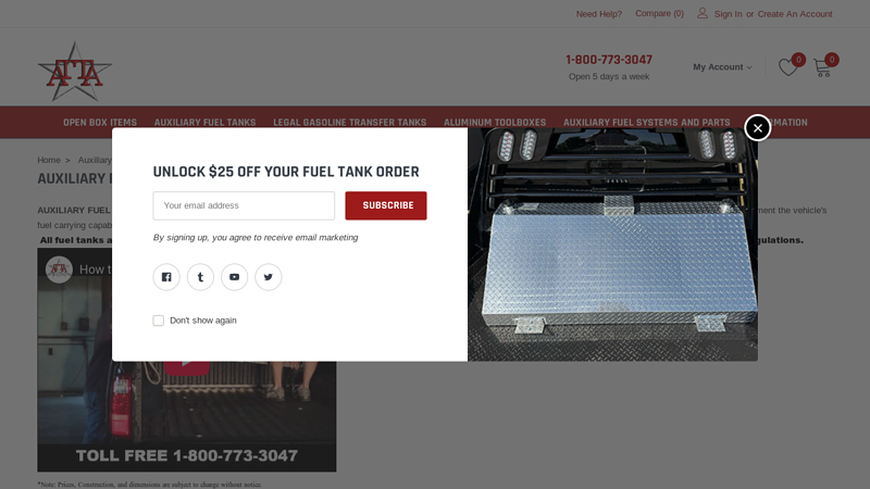 Auxiliary Fuel Tanks