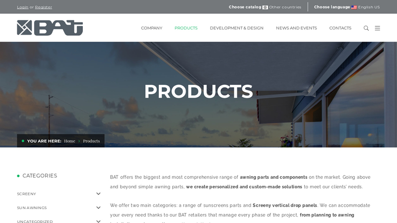 Awning Components and Installation: products