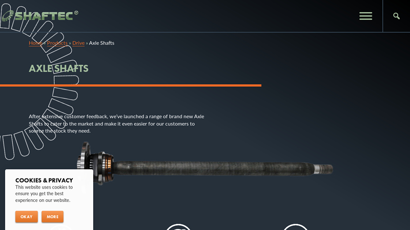 Axle Shafts from Shaftec