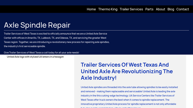 Axle Spindle Repair