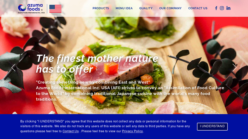 Azuma Foods International Inc., U.S.A.