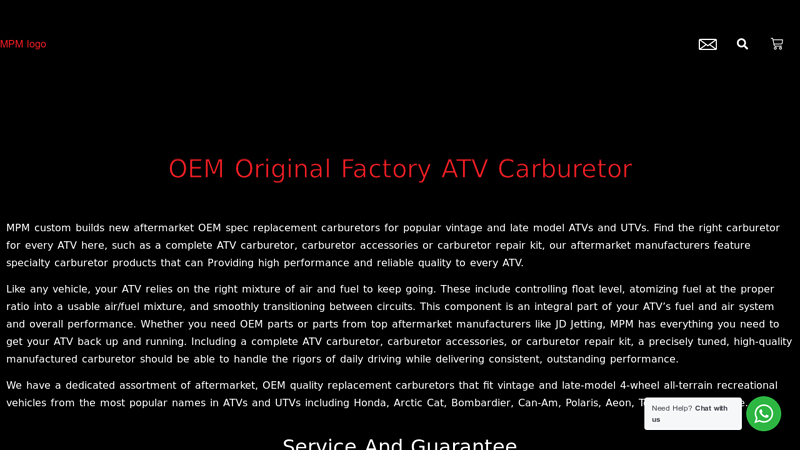 B2B Wholesale ATV Carburetors