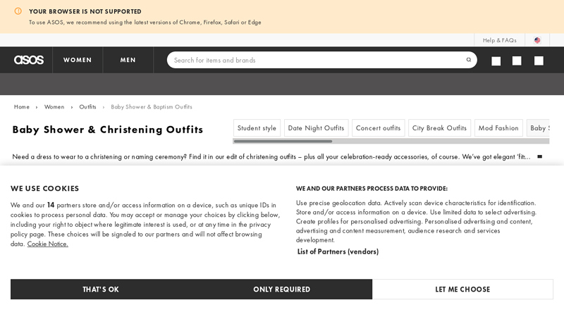 Baby Shower & Christening Outfits