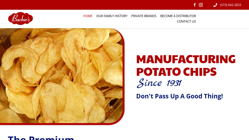 Backers Potato Chip CO