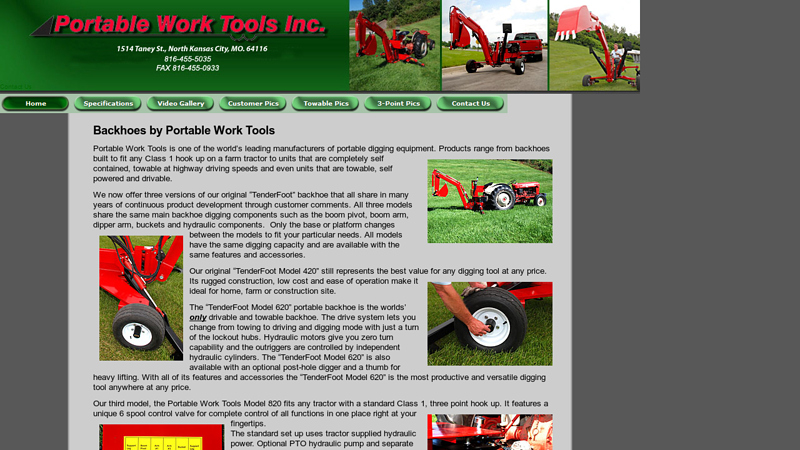 Backhoes by Portable Work Tools