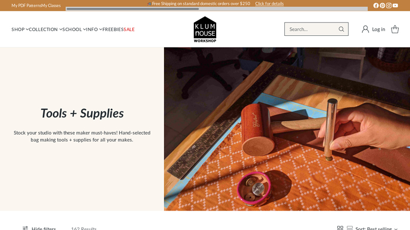 Bag Making Tools + Supplies