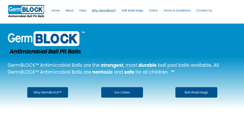 ball pool balls available. All GermBLOCK™️ Antimicrobial Balls are