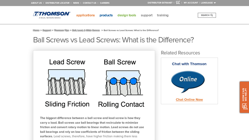 Ball Screws vs Lead Screws