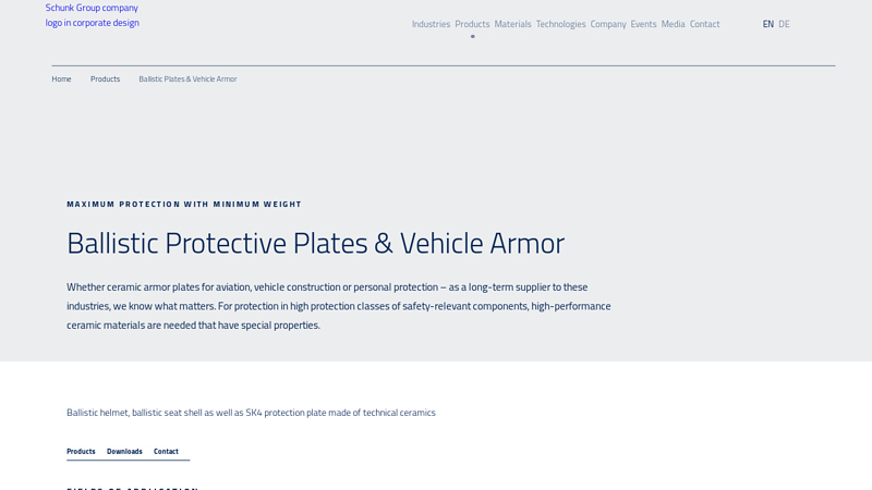 Ballistic Plates & Vehicle Armor