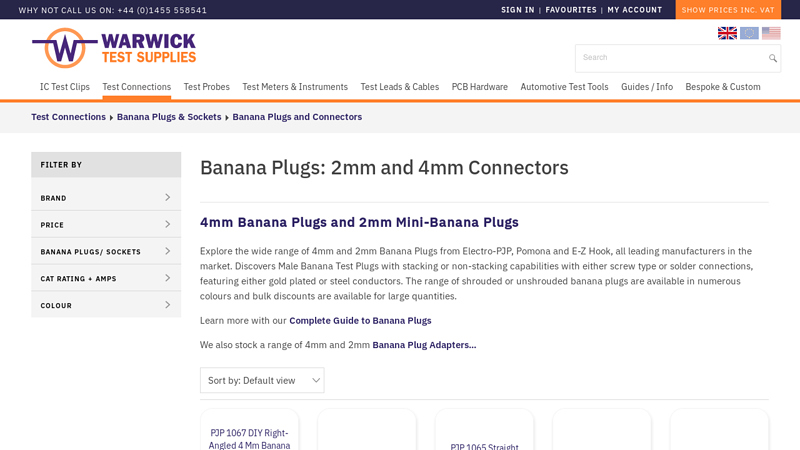 Banana Plugs 4mm & 2mm Connectors
