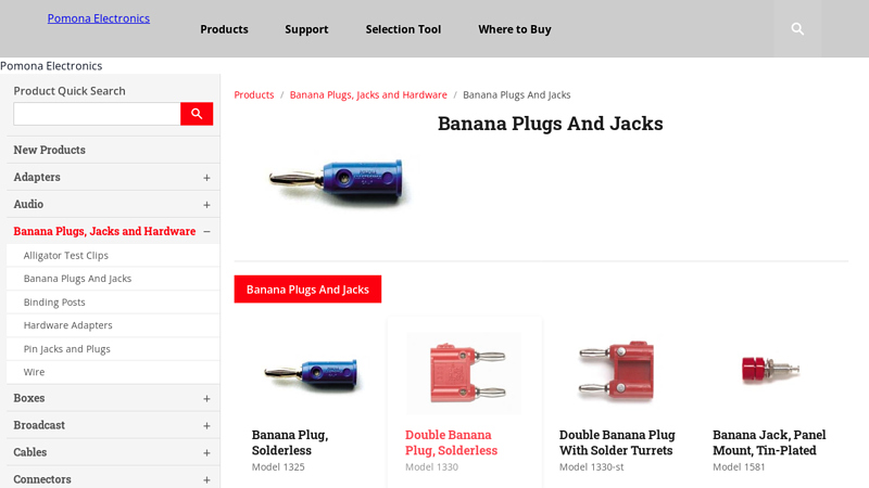 Banana Plugs And Jacks