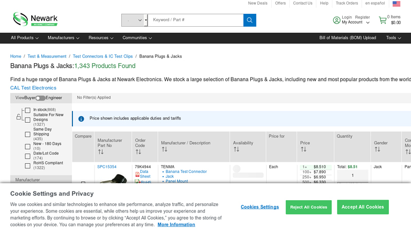 Banana Plugs & Jacks