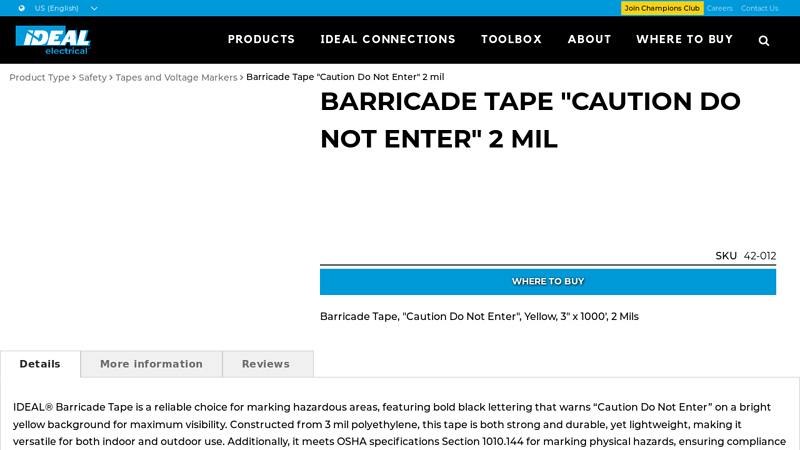 Barricade Tape 