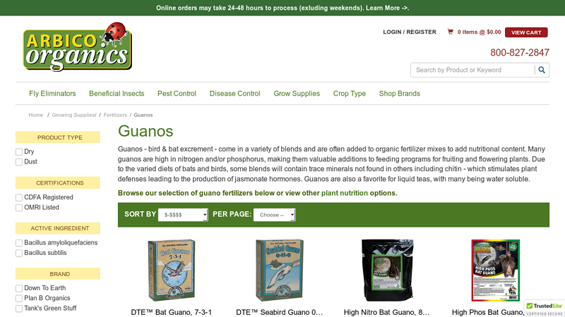 Bat & Seabird Guano Fertilizers