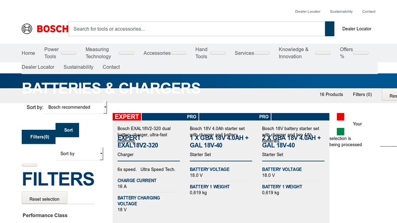 Batteries & chargers