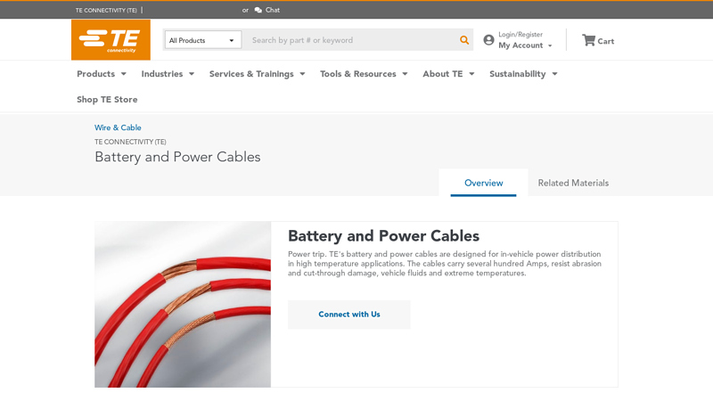 Battery and Power Cables in Wire & Cable