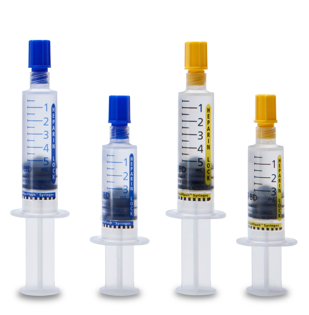 BD PosiFlush™ Prefilled Heparin Lock Flush Syringe
