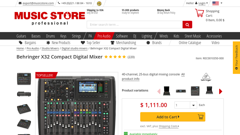 Behringer X32 Compact Digital Mixer - buy online