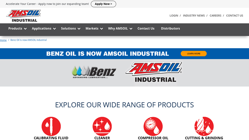 Benz Oil is now AMSOIL Industrial