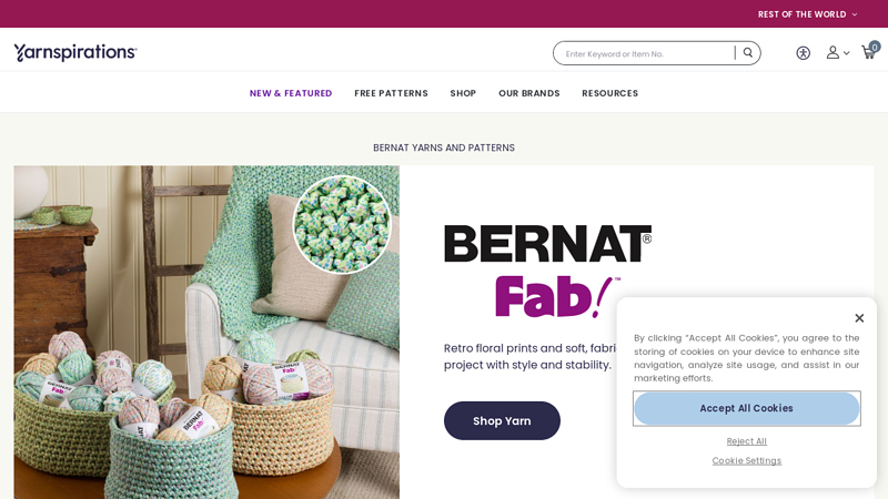 Bernat Yarn & Free Patterns Boutique