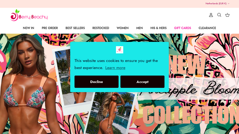 Berry Beachy Swimwear