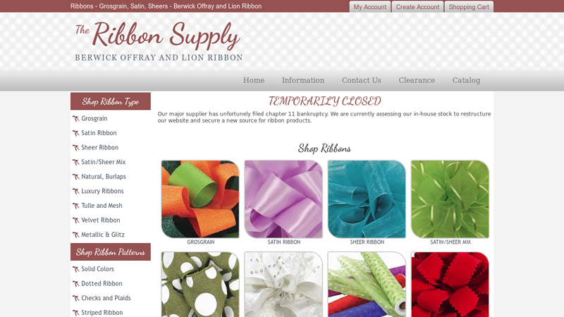 Berwick Offray and Lion Ribbon: Ribbons