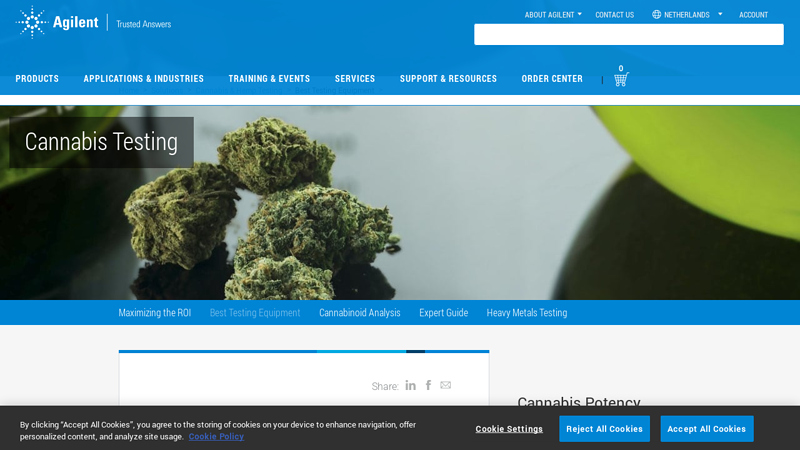 Best Cannabis Testing Equipment for Total Cannabinoids