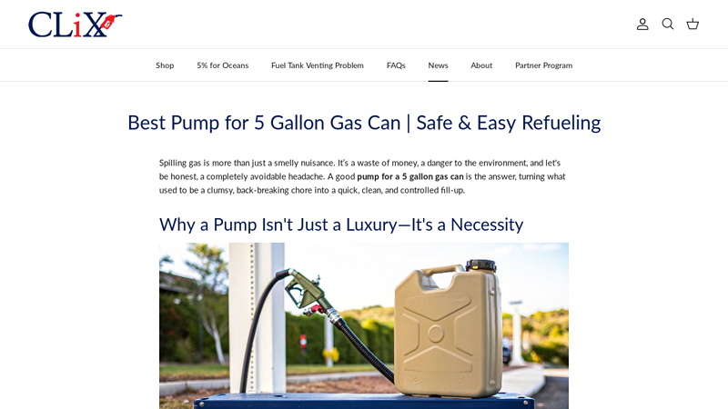 Best Pump for 5 Gallon Gas Can