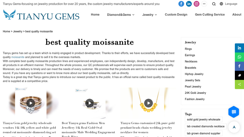 best quality moissanite