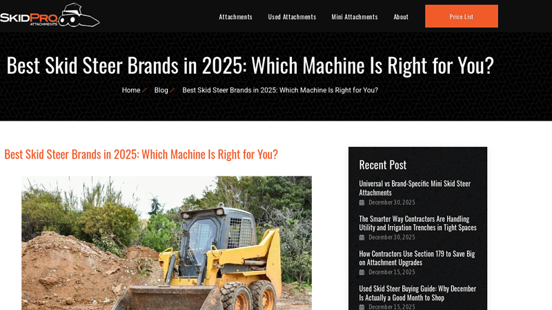 Best Skid Steer Brands of 2025
