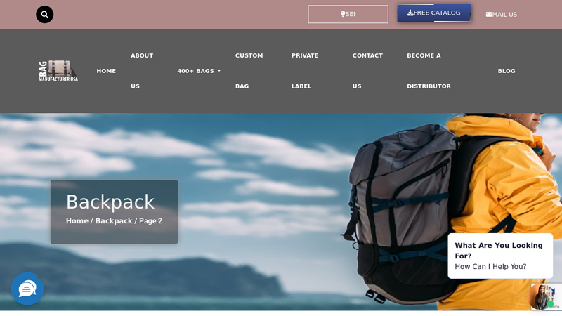 Best Wholesale Backpack Manufacturer & Supplier in USA