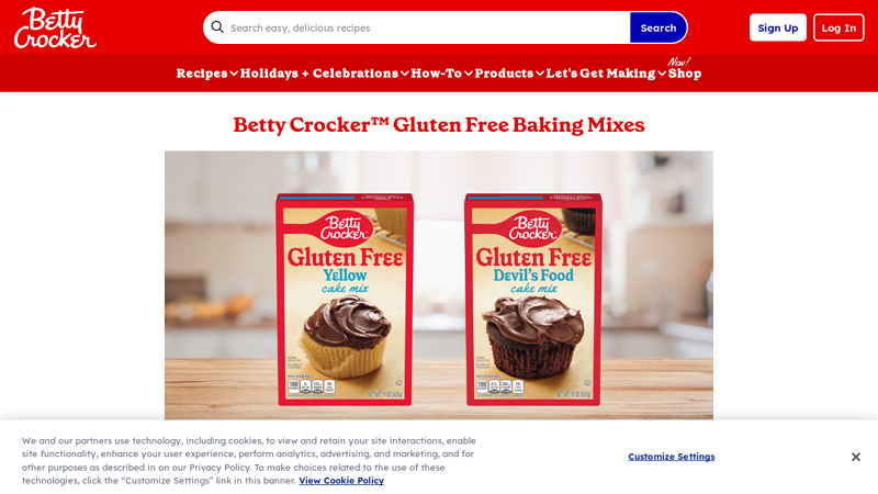 Betty Crocker™ Gluten Free Baking Mixes