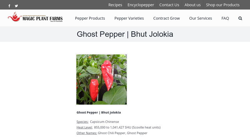Bhut Jolokia Ghost Pepper