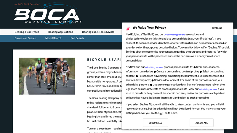 Bicycle Bearings by Boca Bearings