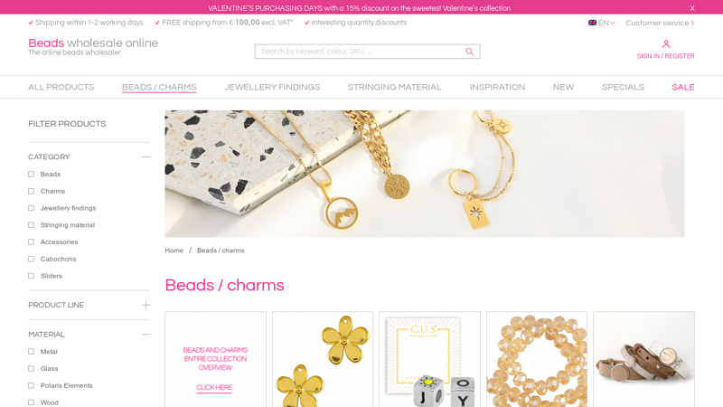 Big collection beads & charms