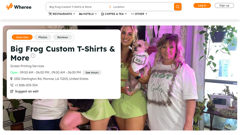 Big Frog  & More custom t-shirts