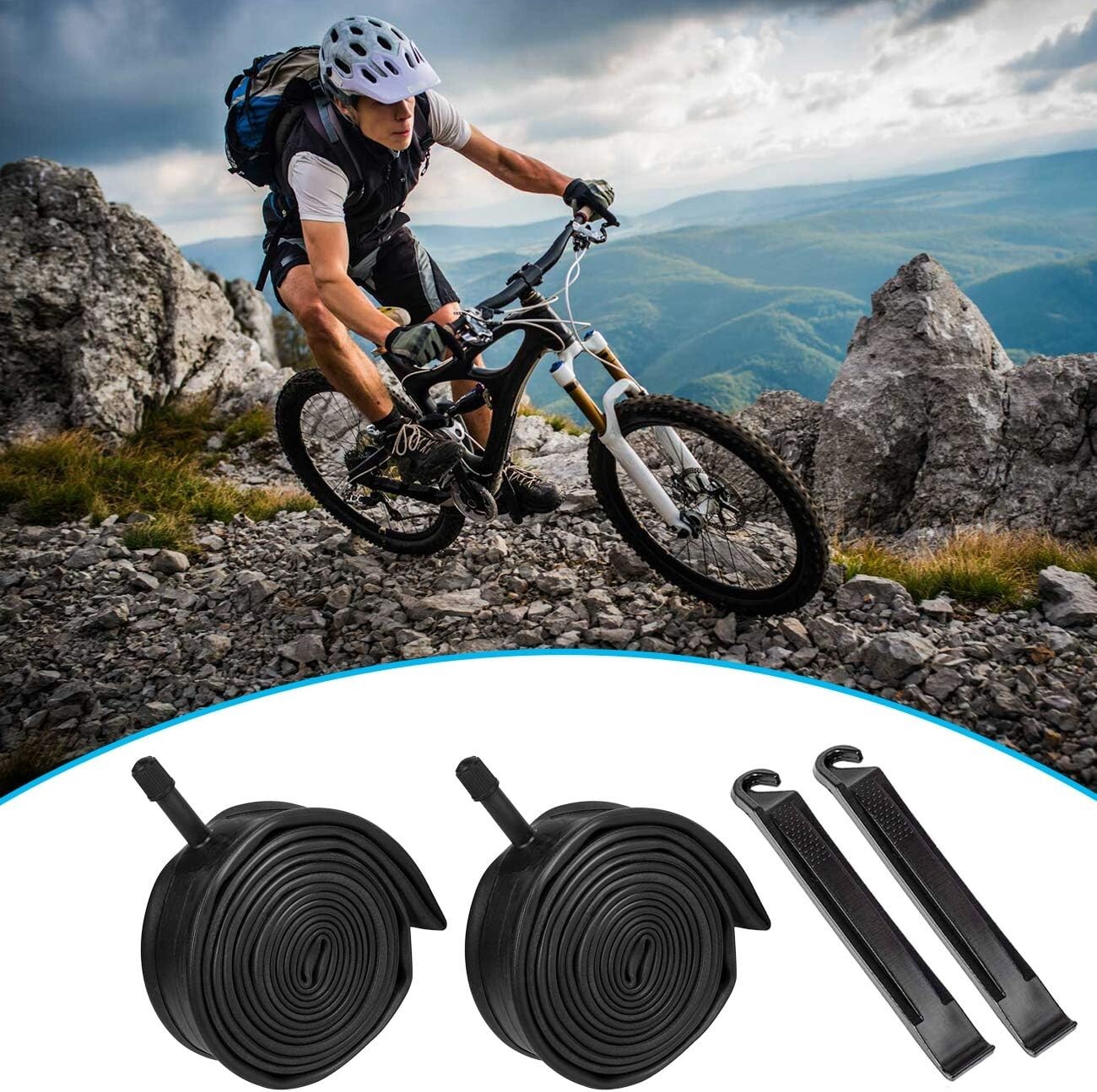 Bike tubes & tubeless bike tire accessories