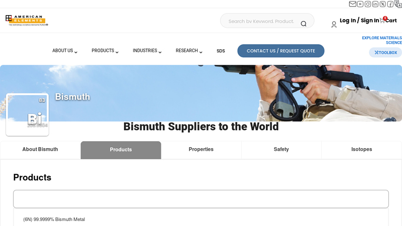 Bismuth Suppliers