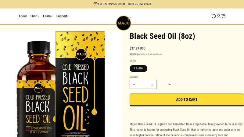 Black Seed Oil 8oz